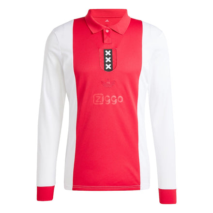 Ajax adidas Originals 125th Anniversary Replica Long Sleeve Jersey - White