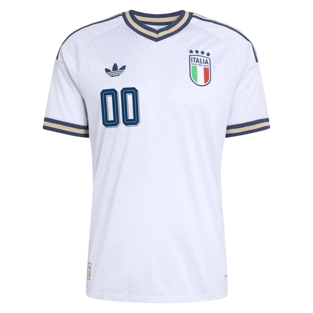 Italy National Team adidas 2026 Away On-Field Authentic Custom Jersey - Light Blue