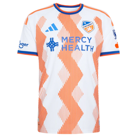 FC Cincinnati adidas 2026 The Seven Hills Kit On-Field Authentic Patch Jersey - White