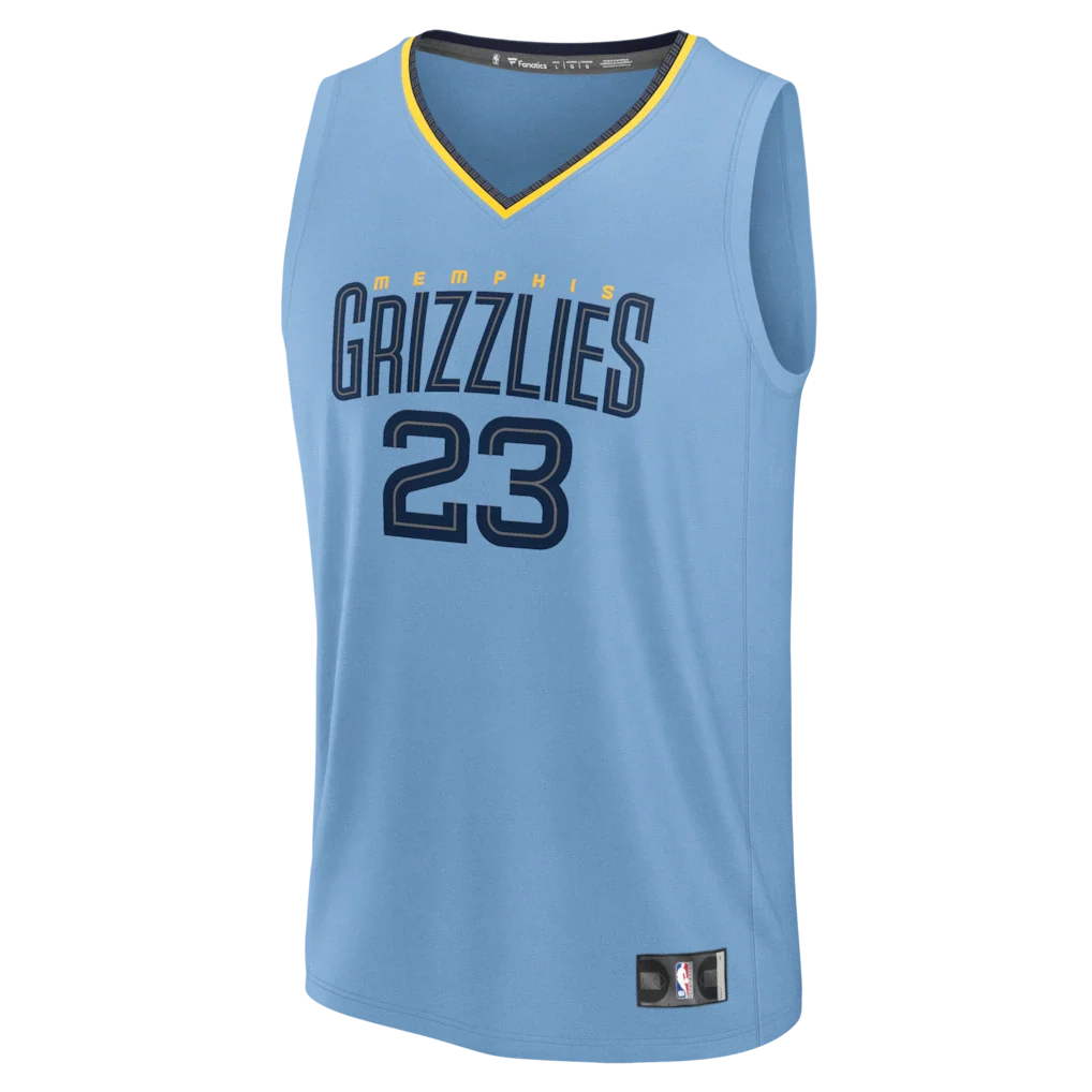 Cedric Coward Memphis Grizzlies Fanatics Fast Break Replica Player Jersey - Statement Edition - Light Blue
