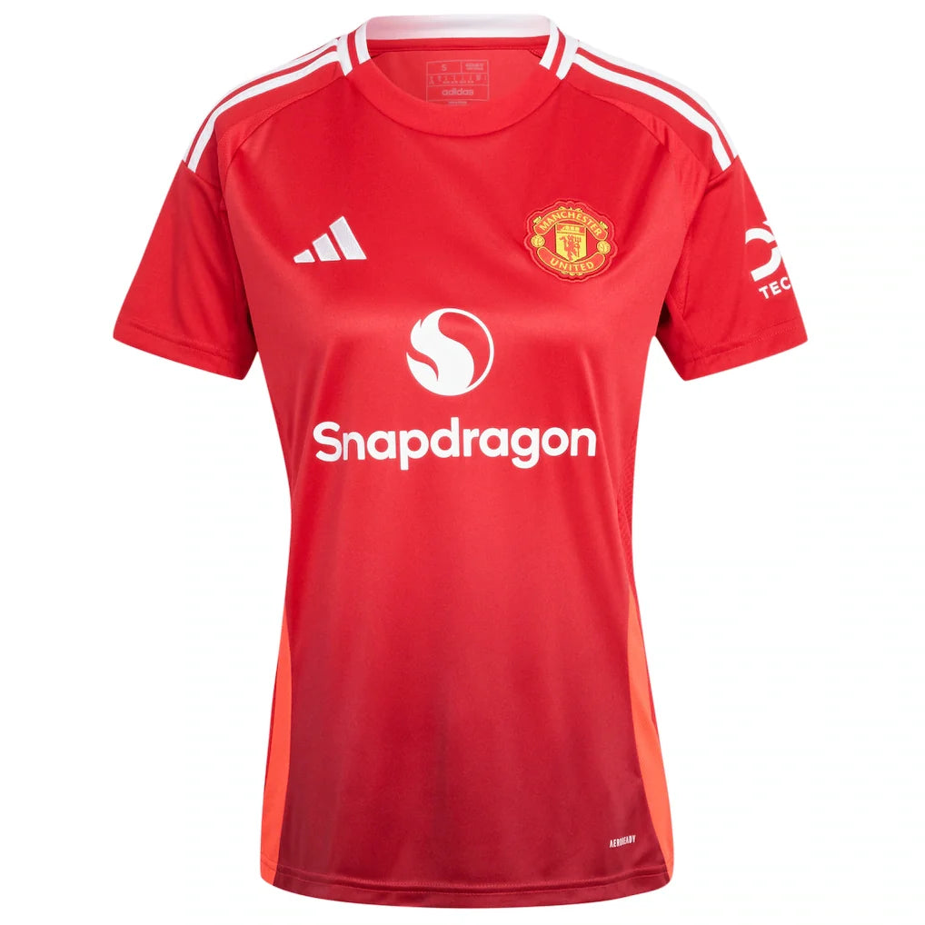 Alejandro Garnacho Manchester United adidas Women's 2024/25 Home Replica Player Jersey - Red
