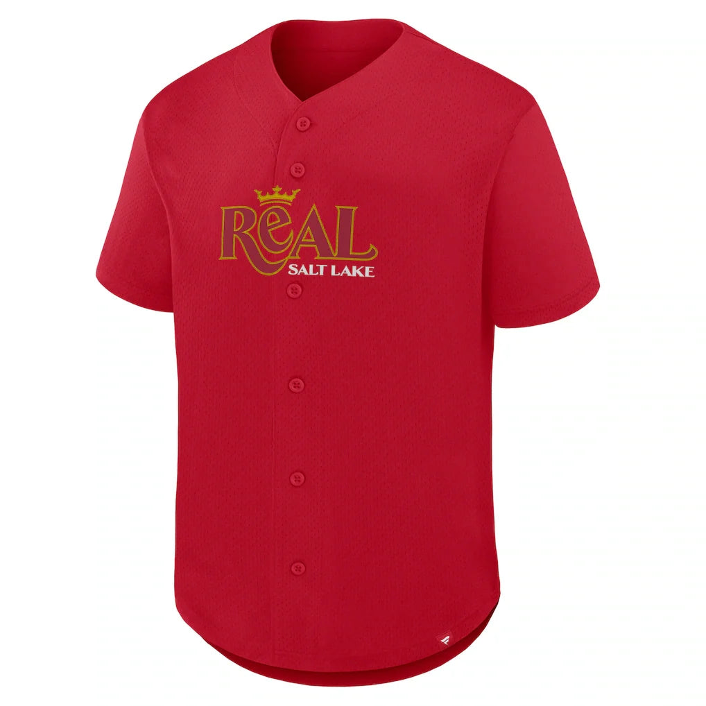 Real Salt Lake Fanatics Maximum Intensity Button-Up Jersey  - Red