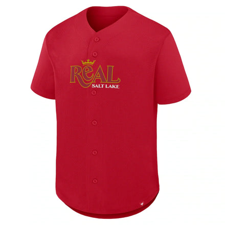 Real Salt Lake Fanatics Maximum Intensity Button-Up Jersey  - Red