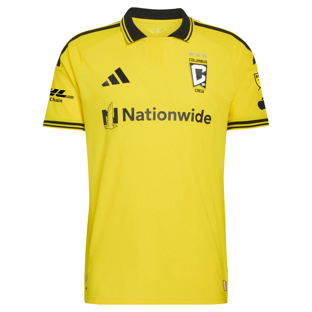 Sean Zawadzki Columbus Crew adidas 2026 The Crafted for Excellence Kit On-Field Authentic Patch Jersey - Yellow