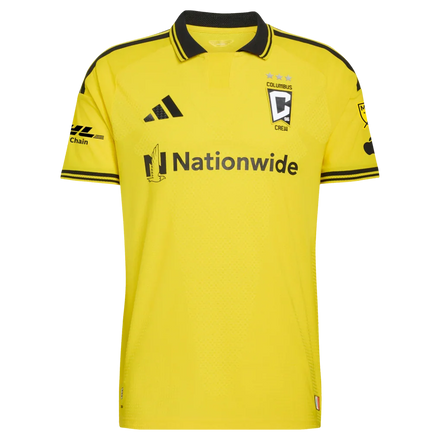 Sean Zawadzki Columbus Crew adidas 2026 The Crafted for Excellence Kit On-Field Authentic Patch Jersey - Yellow