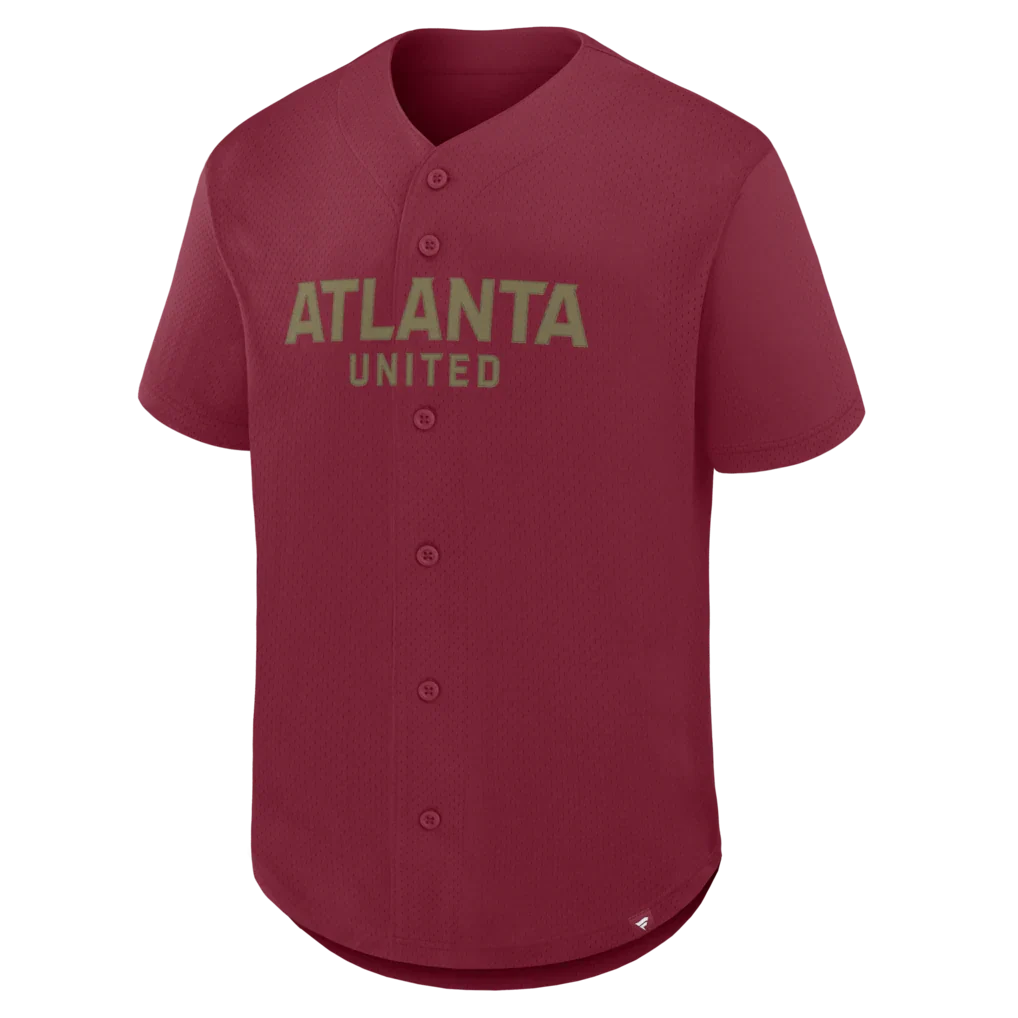 Atlanta United FC Fanatics Maximum Intensity Button-Up Jersey  - Red