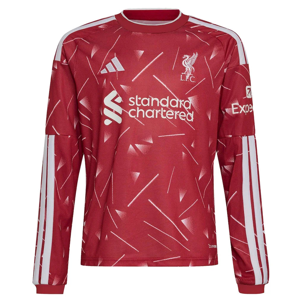 Dominik Szoboszlai Liverpool adidas Youth 2026/27 Home Replica Long Sleeve Jersey - Red