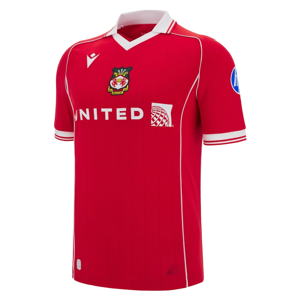 Macron Wrexham Male Adult Red MAC F25 Men's Replica Jersey