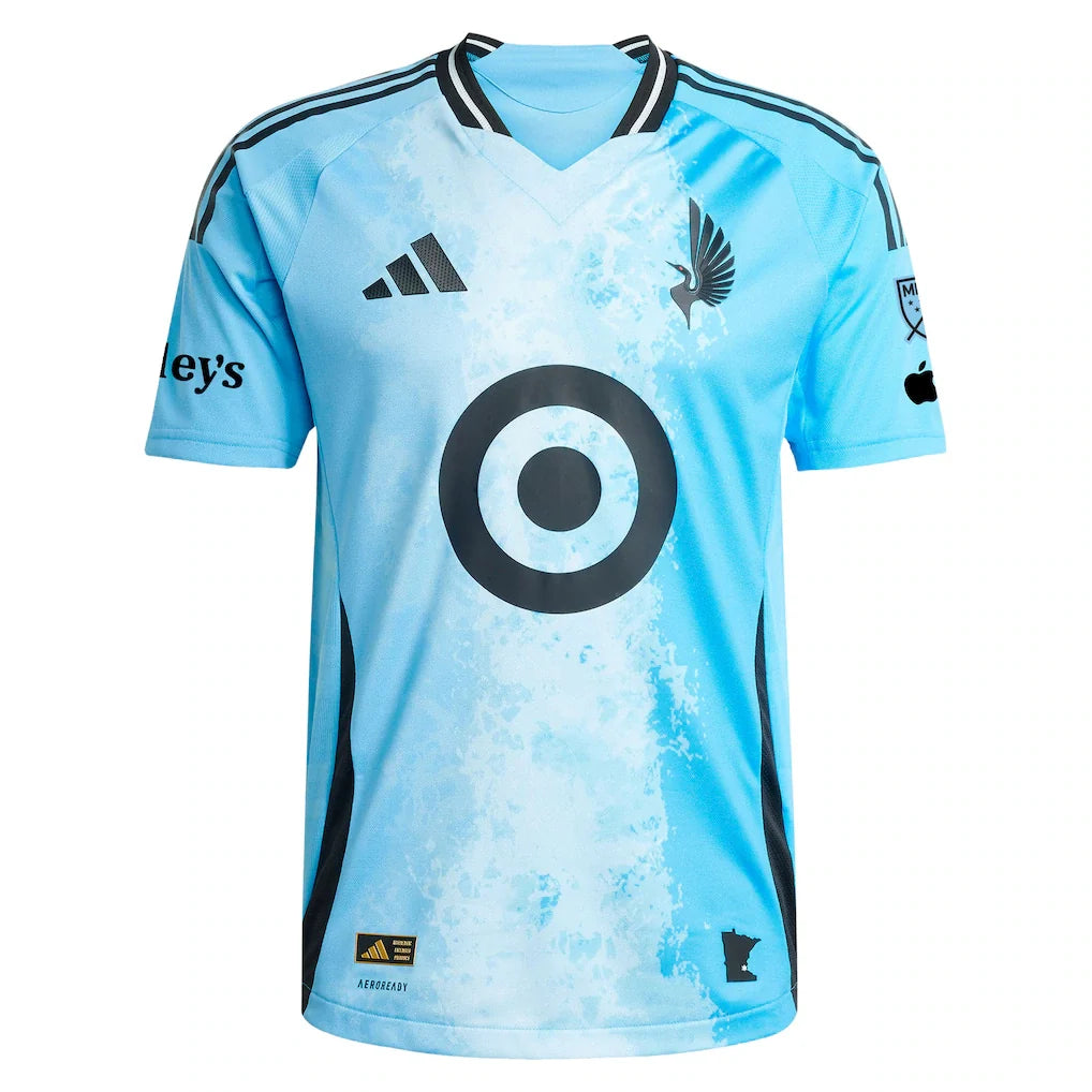 Nectarios Triantis Minnesota United FC adidas 2025 CONVERGENCE On-Field Authentic Jersey – Blue