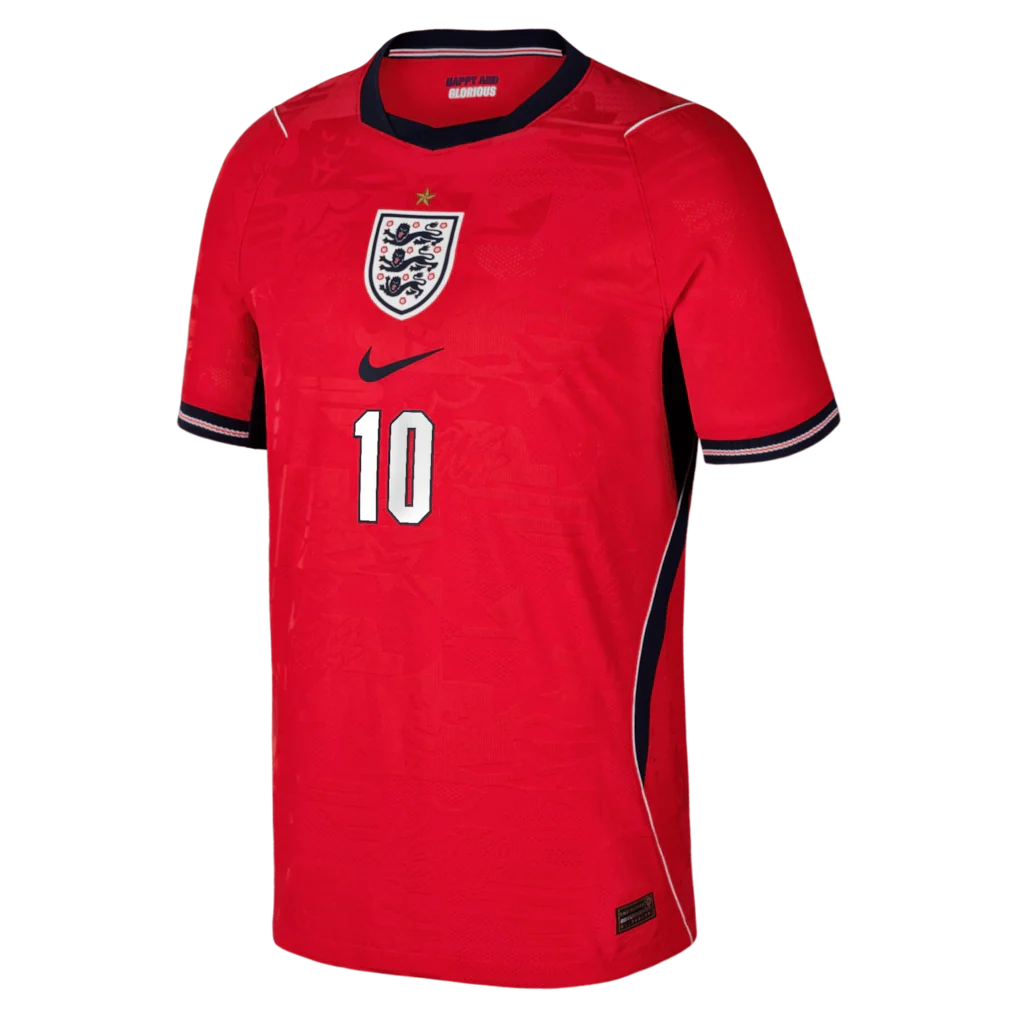 Jude Bellingham England National Team Nike Youth 2026 Away Match Authentic Jersey - Red