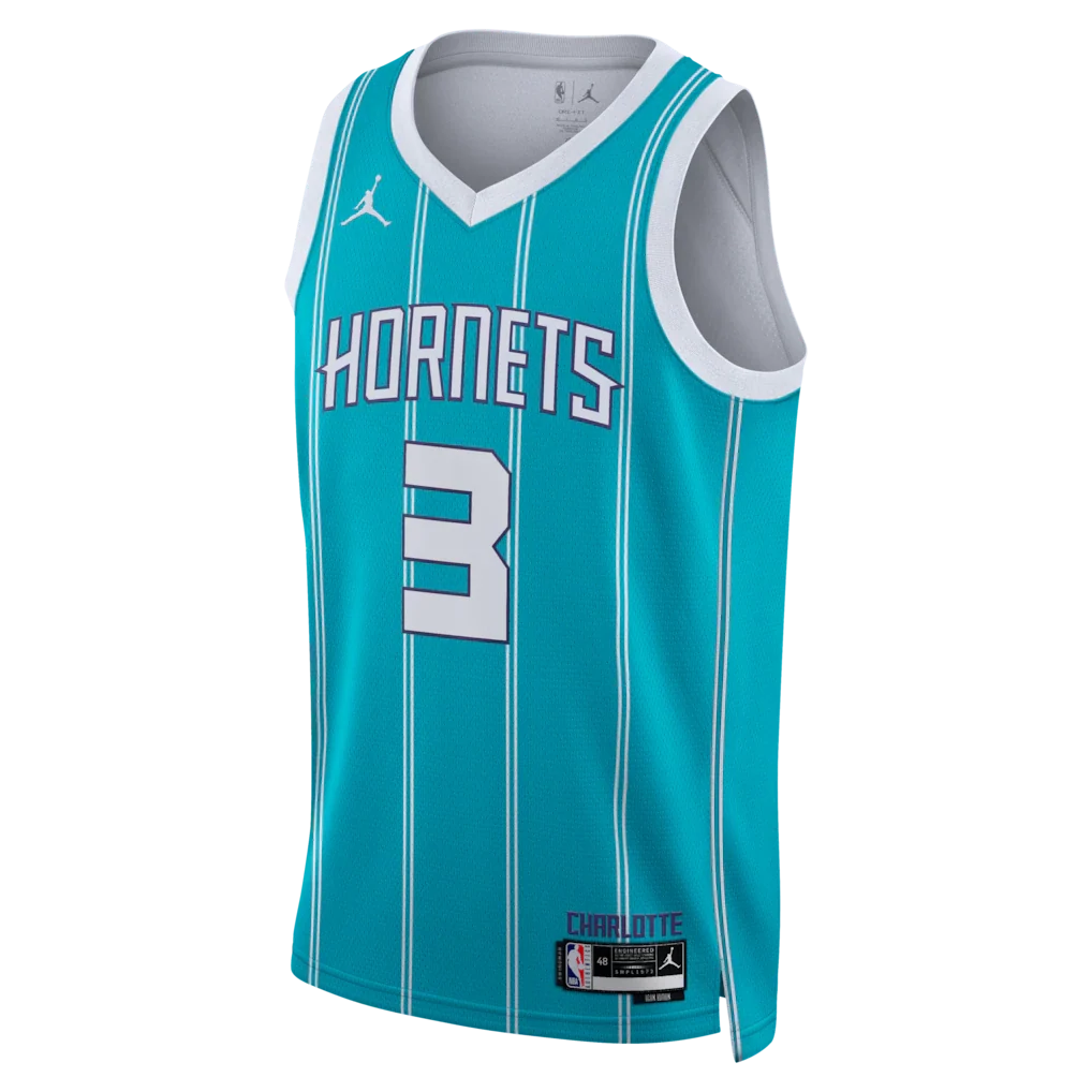 Coby White Charlotte Hornets Jordan Brand Unisex Swingman Jersey - Icon Edition - Teal