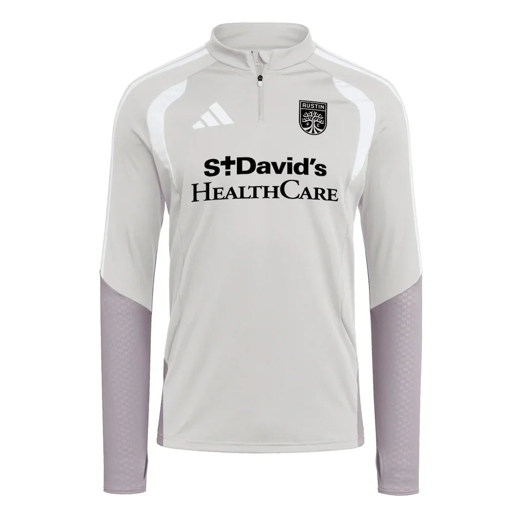 Austin FC adidas 2026 Tiro Competition Quarter-Zip Training Top - Silver