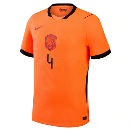 Virgil van Dijk Netherlands National Team Nike 2026 Home Match Authentic Jersey - Orange