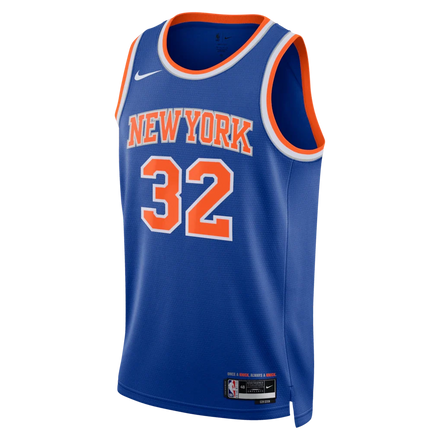 Karl-Anthony Towns New York Knicks Nike Unisex 2026 NBA Finals Patch Swingman Jersey - Icon Edition - Blue