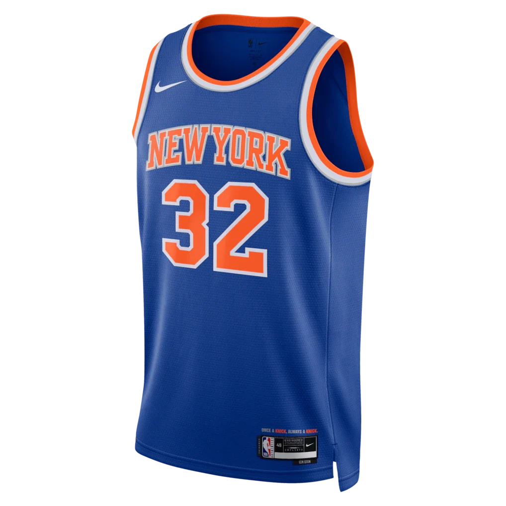 Karl-Anthony Towns New York Knicks Nike Unisex 2026 NBA Finals Patch Swingman Jersey - Icon Edition - Blue