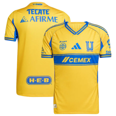 Tigres UANL adidas 2025/26 Home Authentic Jersey - Gold