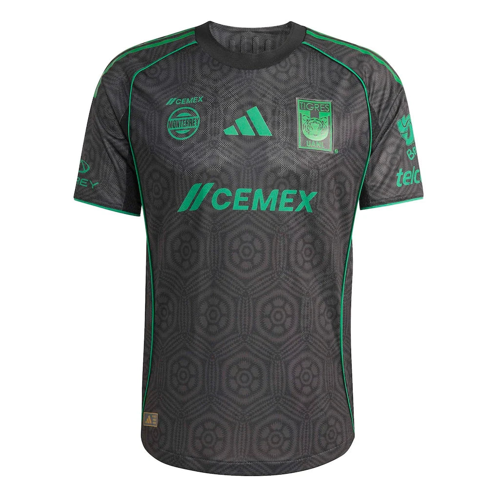 Tigres UANL adidas 2025/26 Third On Field Authentic Jersey - Gray