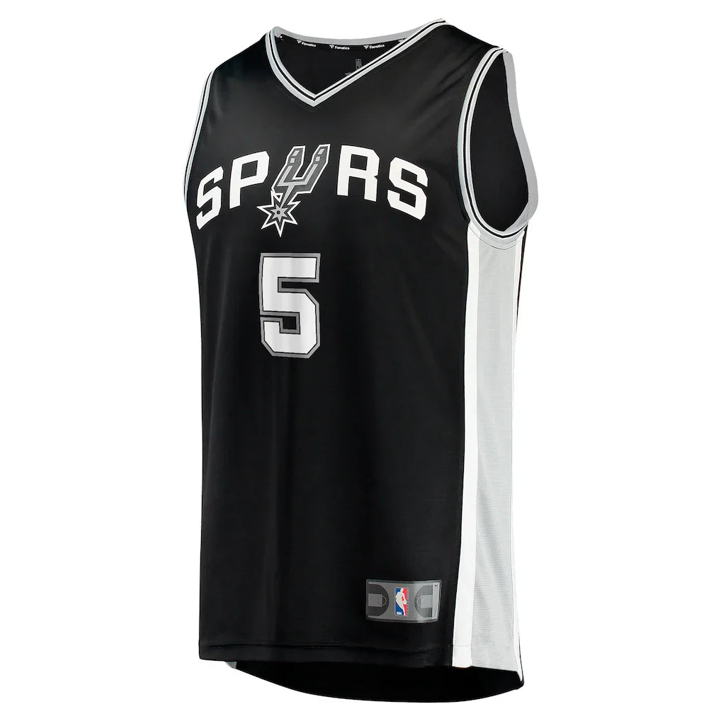 Stephon Castle San Antonio Spurs Fanatics 2024 NBA Draft Fast Break Player Jersey - Icon Edition - Black