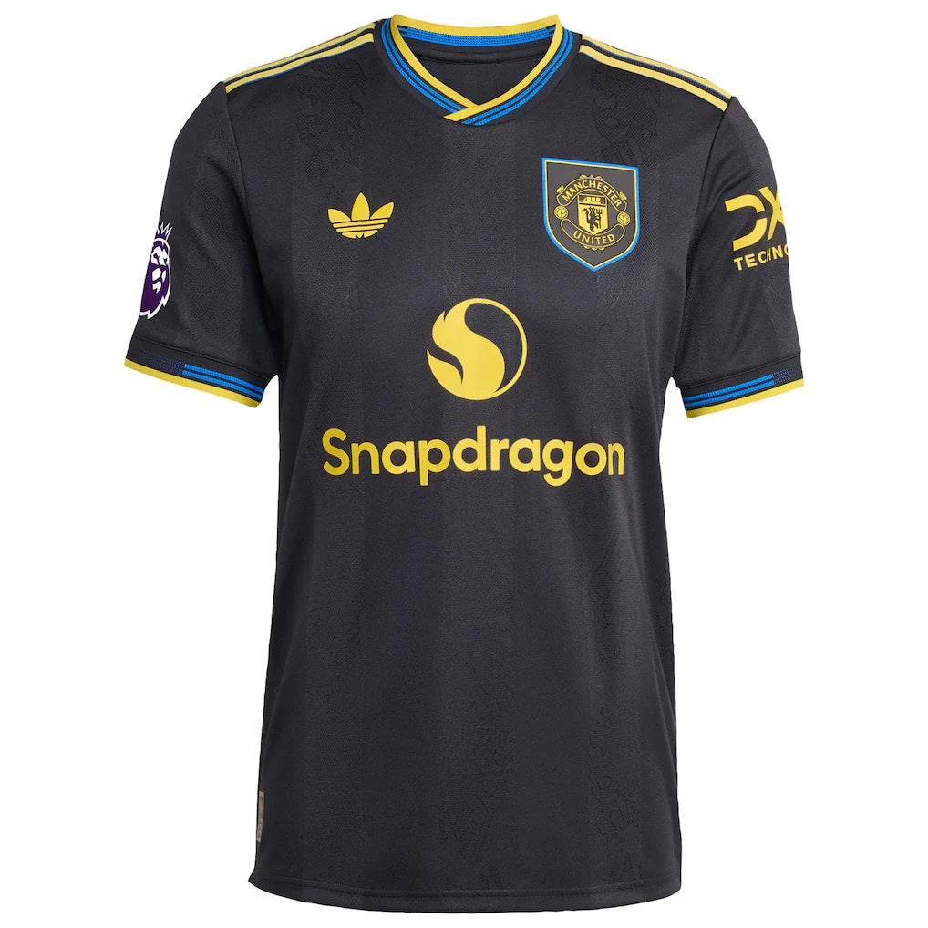 Manchester United adidas 2025/26 Third Authentic Jersey - Black