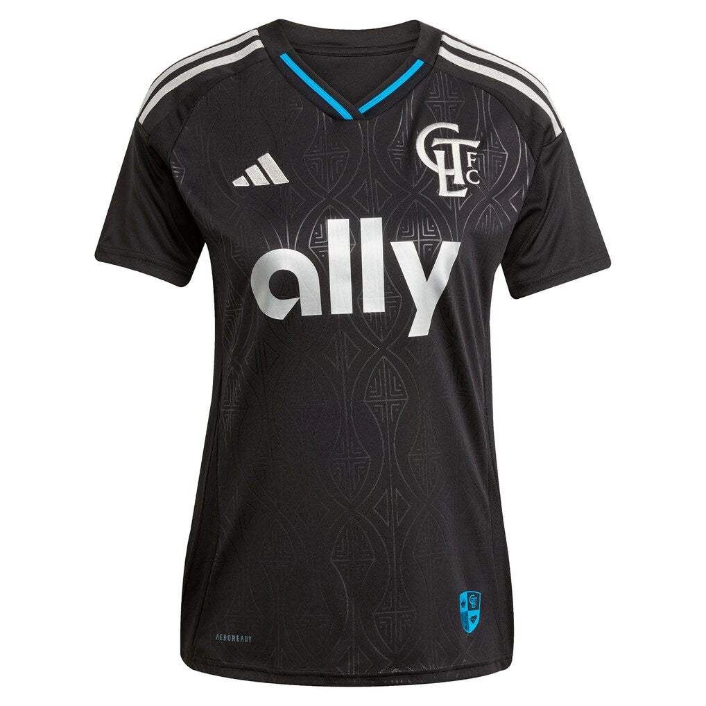 Pep Biel Charlotte FC adidas Women's 2025 Fortress Kit Replica Jersey - Black