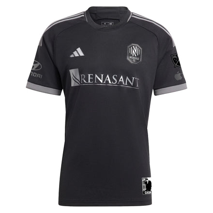 Nashville SC adidas 2023 Man In Black Kit Authentic Jersey - Black