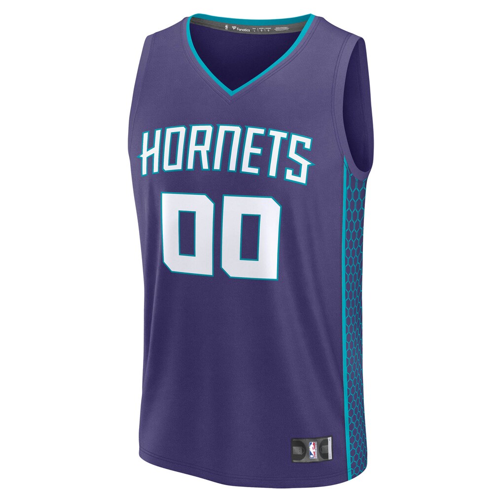 Charlotte Hornets Fanatics Fast Break Custom Jersey - Icon Edition - Purple