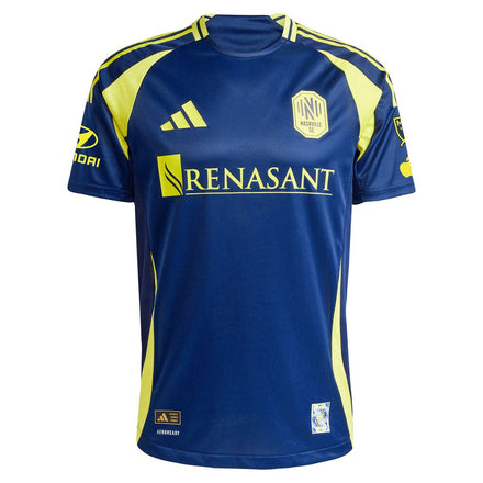 Cristian Espinoza Nashville SC adidas 2025 The Heart of Nashville Kit On-Field Authentic Jersey – Navy