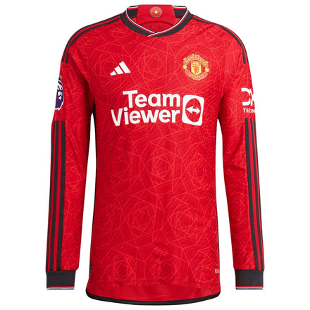Lisandro Martínez Manchester United adidas 2023/24 Home Authentic Long Sleeve Player Jersey - Red