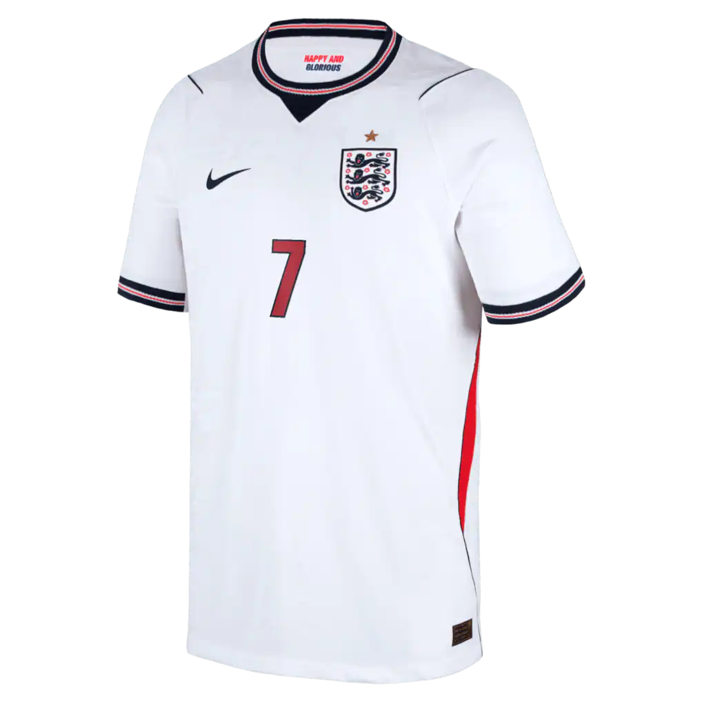Bukayo Saka England National Team Nike Youth 2026 Home Match Authentic Jersey - White