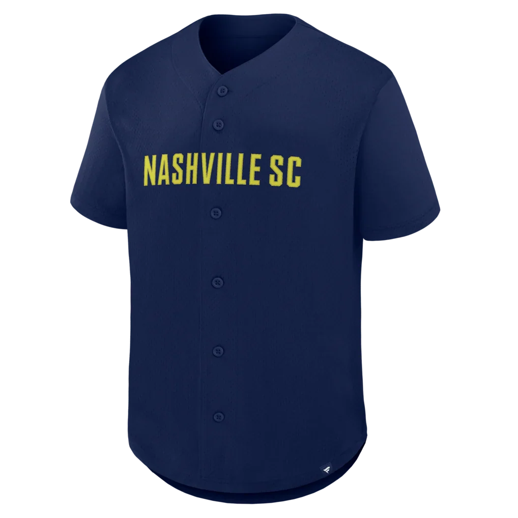 Nashville SC Fanatics Maximum Intensity Button-Up Jersey  - Navy
