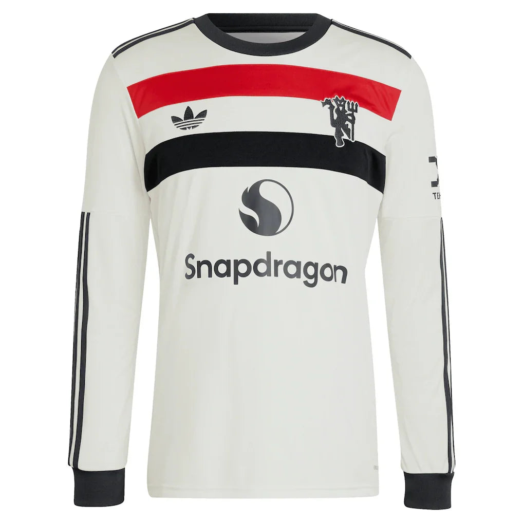 Alejandro Garnacho Manchester United adidas Originals  2024/25 Third Replica Long Sleeve Jersey - Cream