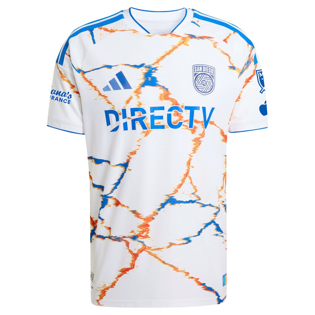 Luca Bombino San Diego FC adidas  2026 Unprecedented Unity Kit On-Field Authentic Patch Jersey - White