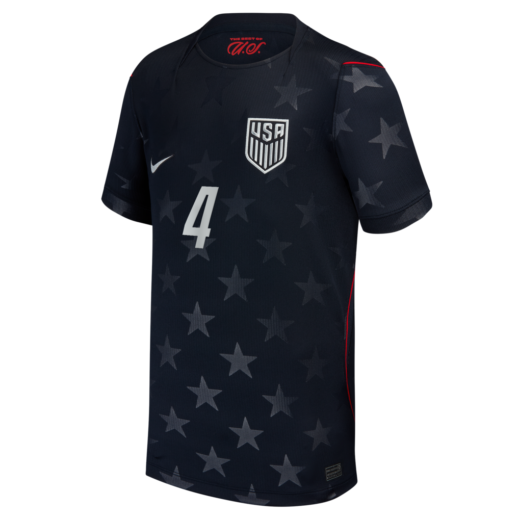 Tyler Adams USMNT Nike Youth 2026 Away Stadium Replica Jersey - Blue