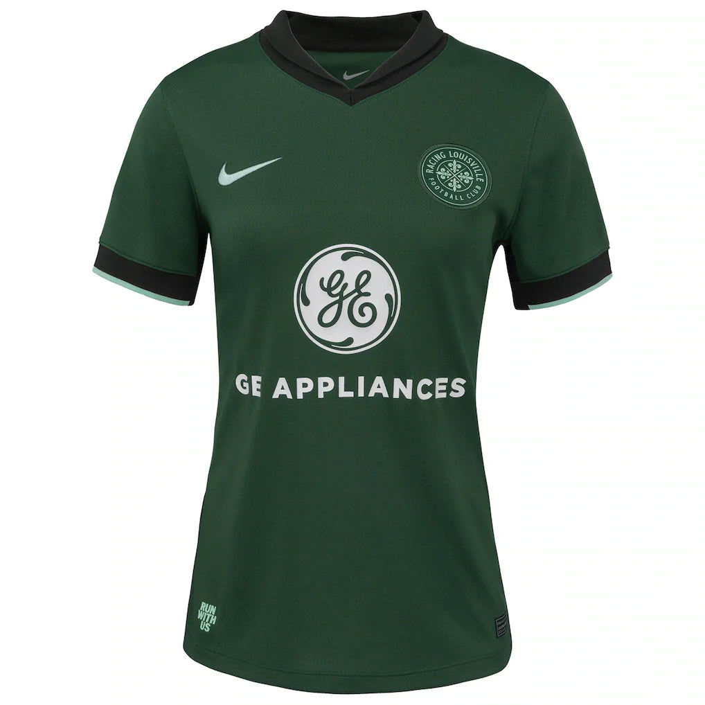 Racing Louisville FC Nike Women's 2025 The Roots Kit Stadium Replica Jersey - Forest Green