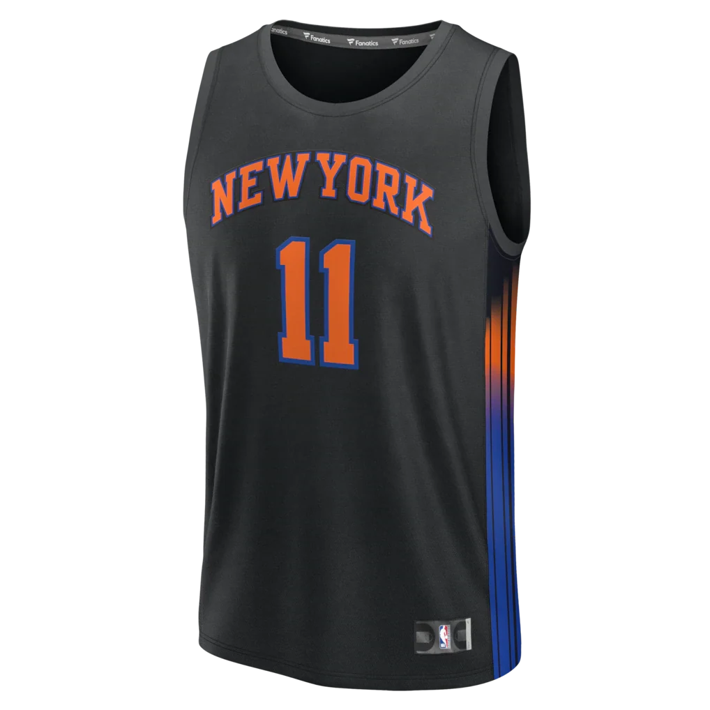 Jalen Brunson New York Knicks Fanatics Fast Break Jersey - Statement Edition - Black