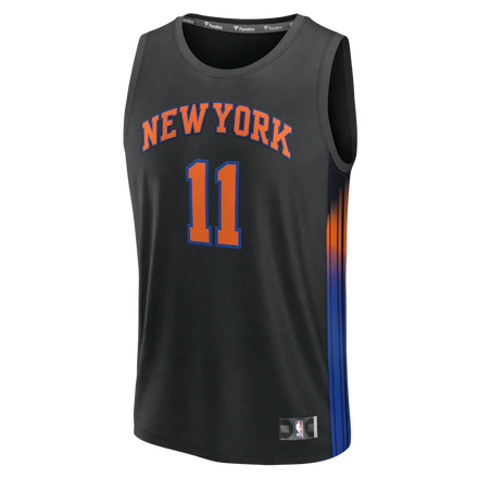 Jalen Brunson New York Knicks Fanatics Fast Break Jersey - Statement Edition - Black