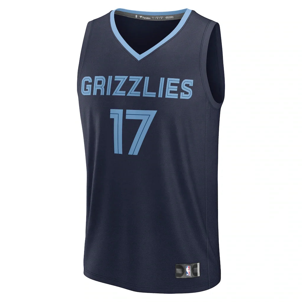 Yuki Kawamura Memphis Grizzlies Fanatics Fast Break Replica Player Jersey - Icon Edition - Navy