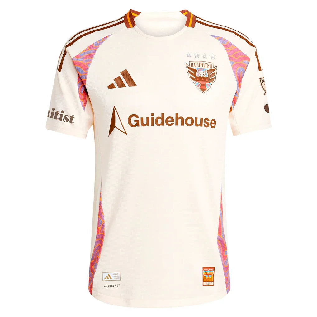 D.C. United adidas 2025 The Soul Kit On-Field Authentic Custom Jersey - Natural