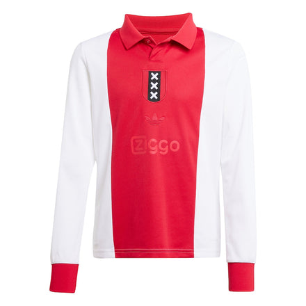 Ajax adidas Originals Youth 125th Anniversary Replica Long Sleeve Jersey - White