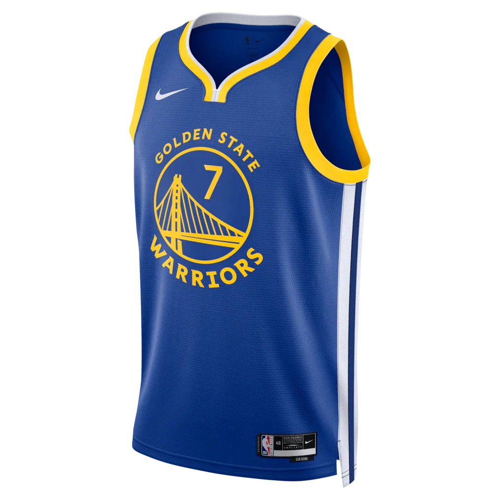 Kristaps Porziņģis Golden State Warriors Nike Unisex Swingman Jersey - Icon Edition - Royal