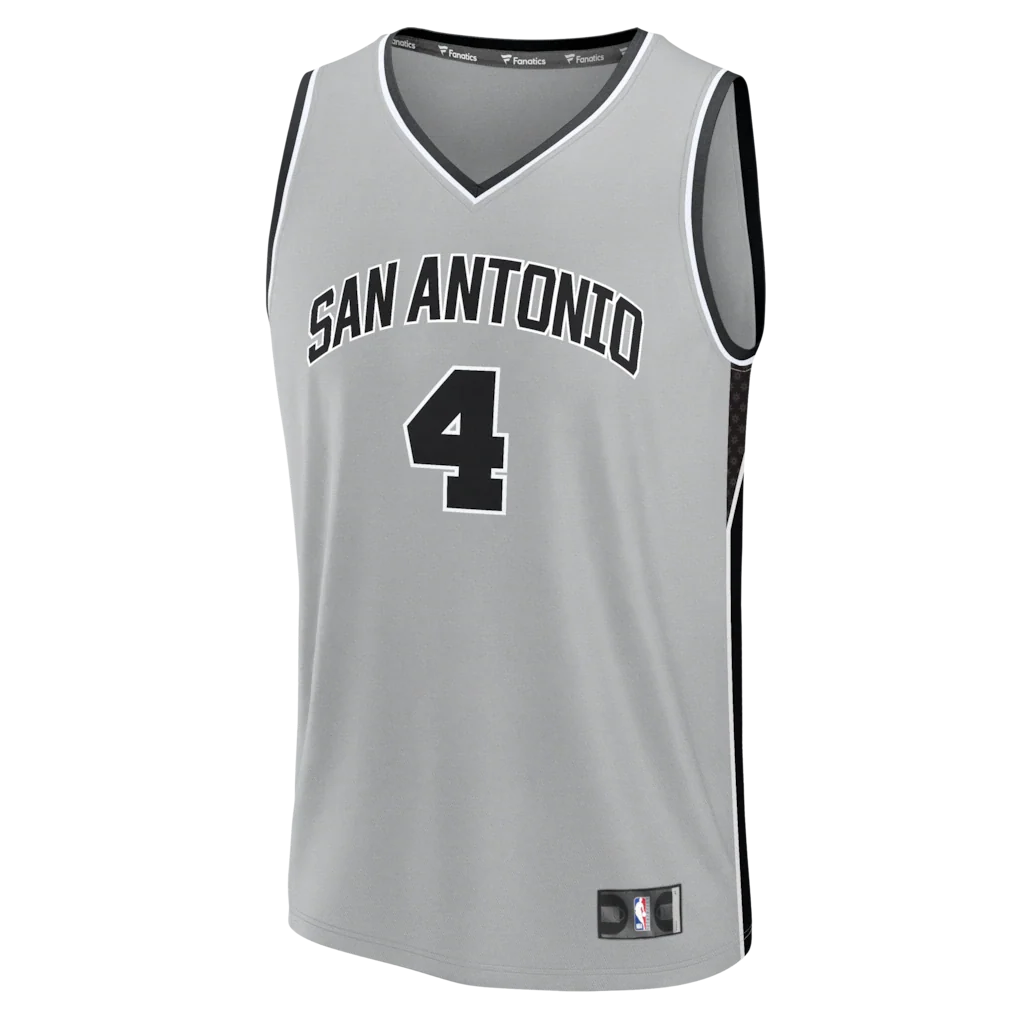 De'Aaron Fox San Antonio Spurs Fanatics Fast Break Jersey - Statement Edition - Silver