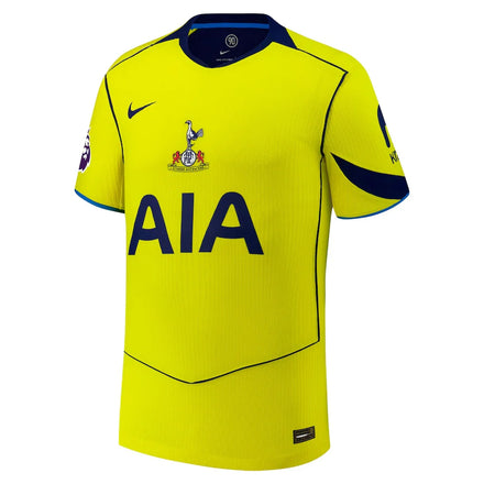 Tottenham Hotspur Nike 2025/26 Third Authentic Jersey with Patch - Yellow