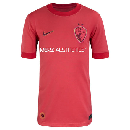 North Carolina Courage Nike Youth 2025 The Believe Kit Stadium Replica Jersey - Scarlet