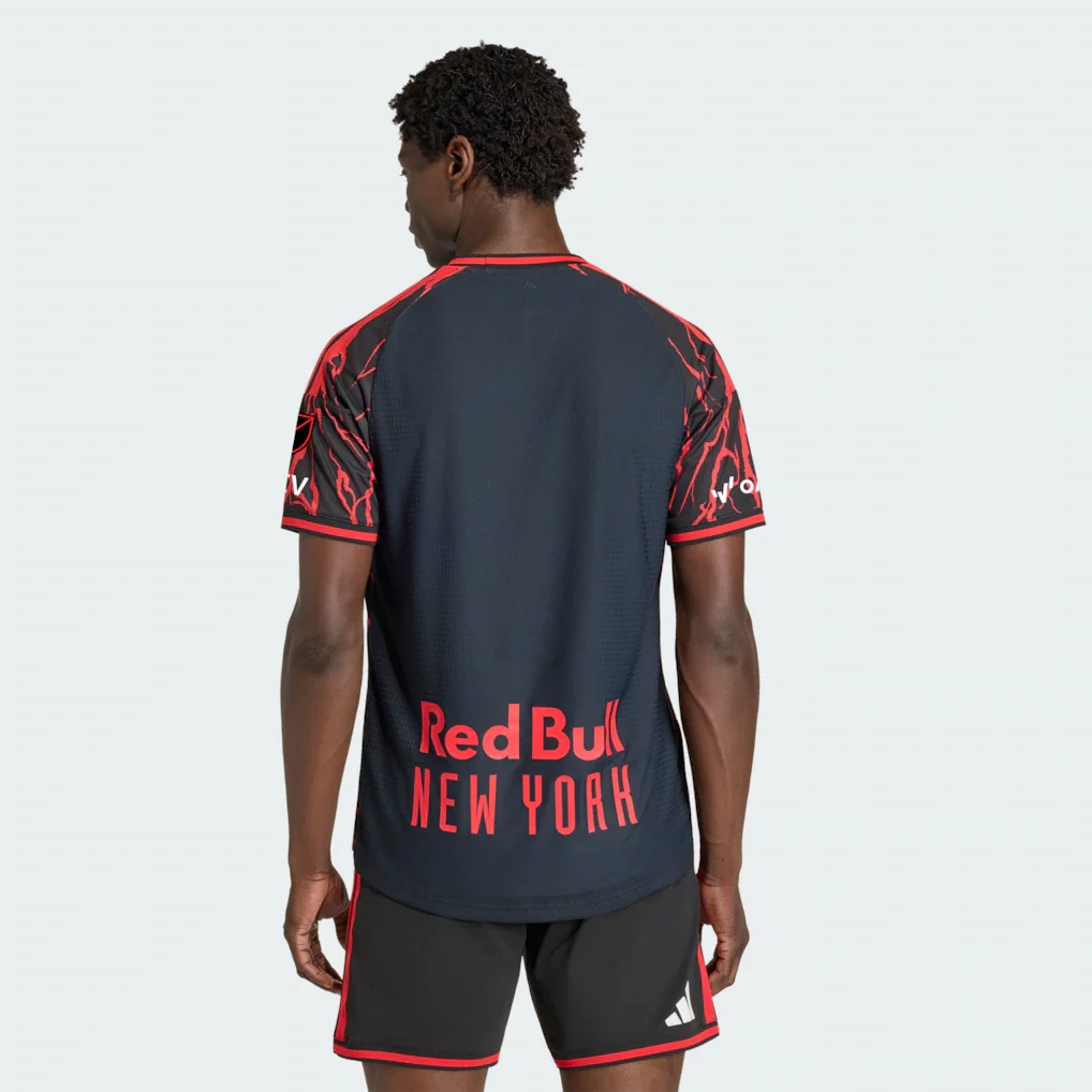 New York Red Bulls adidas 2026 The Rooted Kit On-Field Authentic Patch Jersey - Black