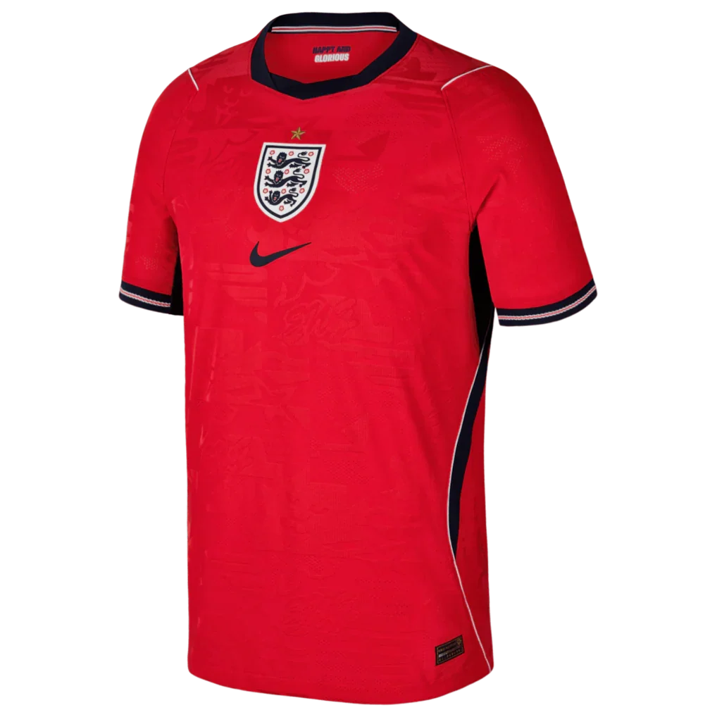 England National Team Nike Youth 2026 Away Match Authentic Jersey - Red