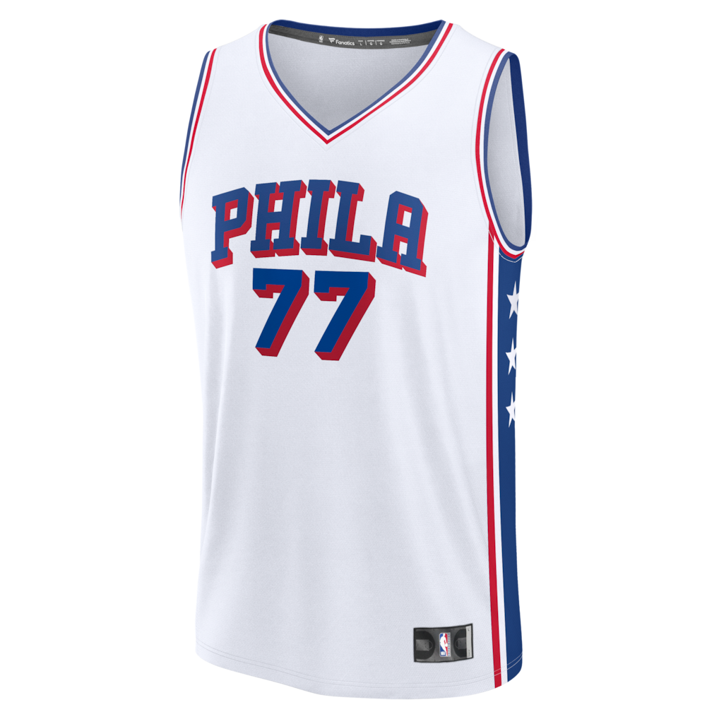 VJ Edgecombe Philadelphia 76ers Fanatics Fast Break Replica Jersey - White - Association Edition