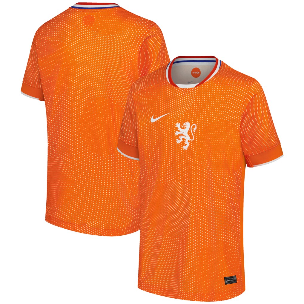 Netherlands Women's National Team Nike Youth 2025/26 Home Replica Jersey - Orange