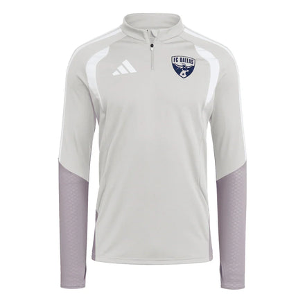FC Dallas adidas 2026 Tiro Competition Quarter-Zip Training Top - Silver