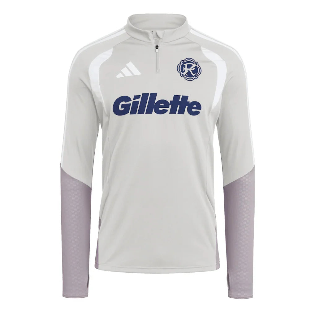 New England Revolution adidas 2026 Tiro Competition Quarter-Zip Training Top - Silver