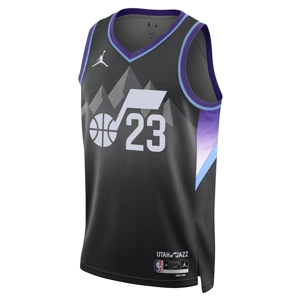 Lauri Markkanen Utah Jazz Jordan Brand Unisex 2024/25 Swingman Jersey - Statement Edition - Black